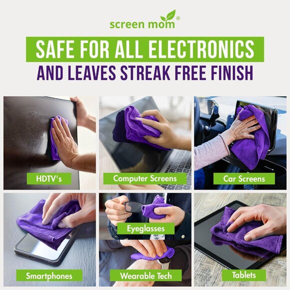 Screen Cleaner Spray and Microfiber Cloth 16oz Screen Cleaner Spray and Wipe for - Picture 3 of 5